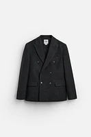 DOUBLE-BREASTED WOOL BLAZER