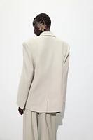 OVERSIZED BLAZER WITH SHOULDER PADS
