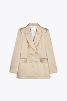 BLAZER CROISÉ SATINÉ
