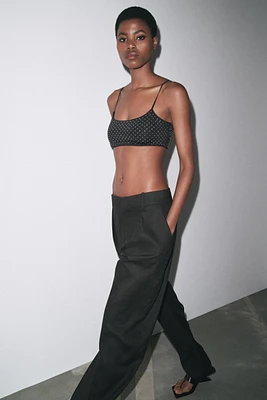 SHIMMER CROPPED TOP