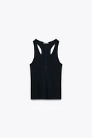 TOP EN COTON BOUTONNÉ