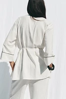 VESTE CROISÉE LISERÉS