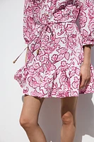 ROBE COURTE À IMPRIMÉ FLORAL
