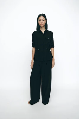 CREPE SAFARI SHIRT