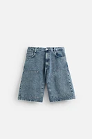 BERMUDA DENIM COUPE OVERSIZE