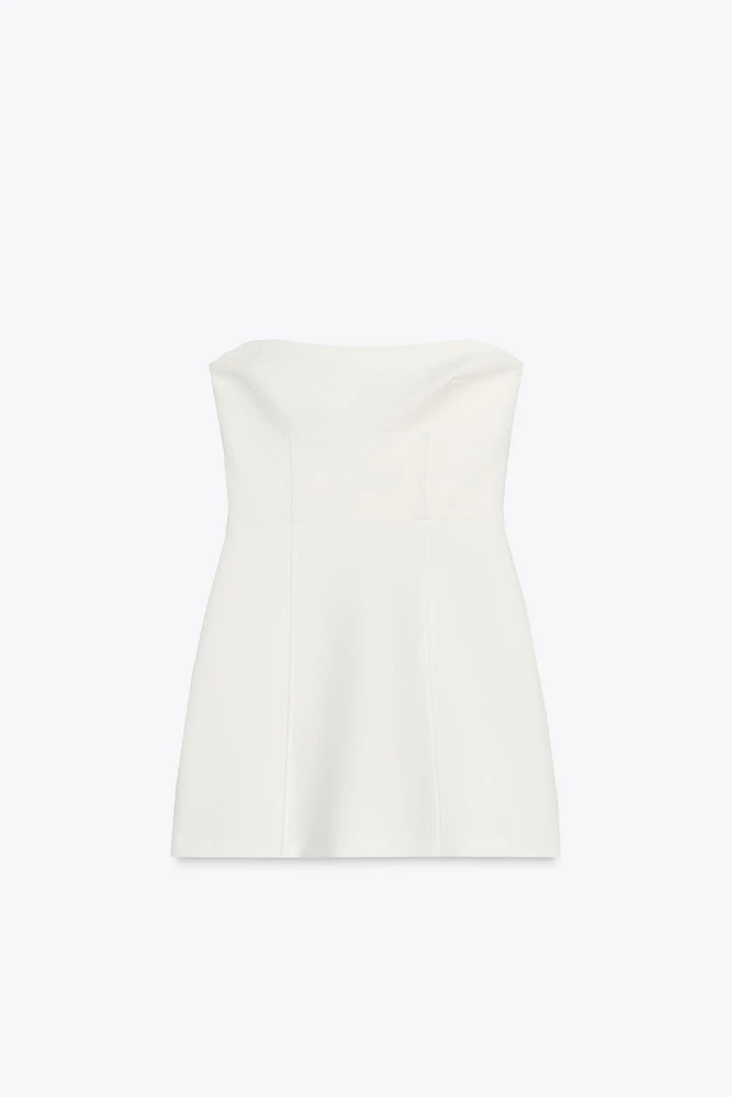 ROBE BUSTIER À LACET