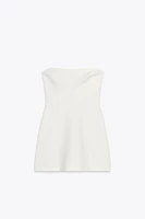 ROBE BUSTIER À LACET