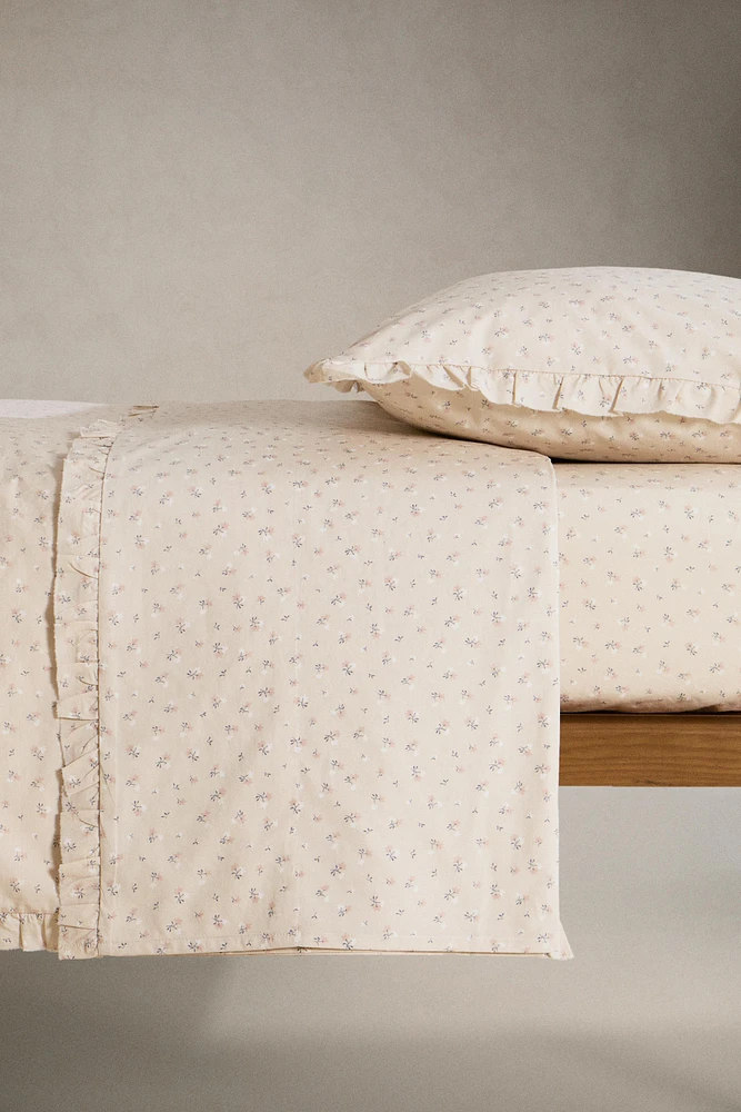 DRAP DE DESSUS ENFANT VOLANT FLEUR