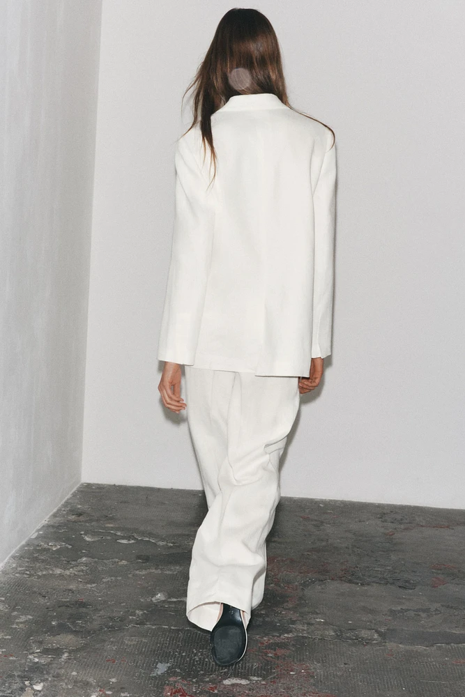 ZW COLLECTION LINEN BLEND BLAZER