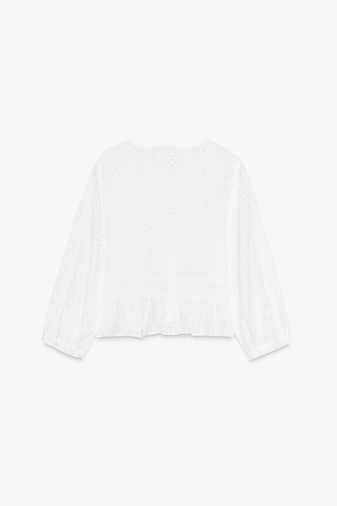 CHEMISE BRODERIES PERFORÉES