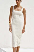 ROBE DÉCOLLETÉ CARRÉ STRETCH