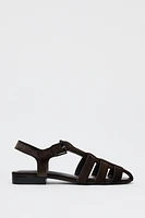 VELVET FISHERMAN SANDALS