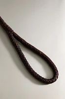 BRAIDED LEATHER DOG LEASH