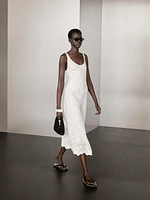 Robe midi ample en coton mélangé