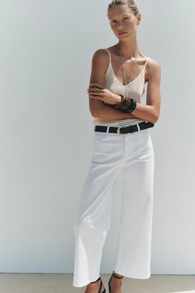 JEAN Z1975 CULOTTE TAILLE HAUTE CEINTURE