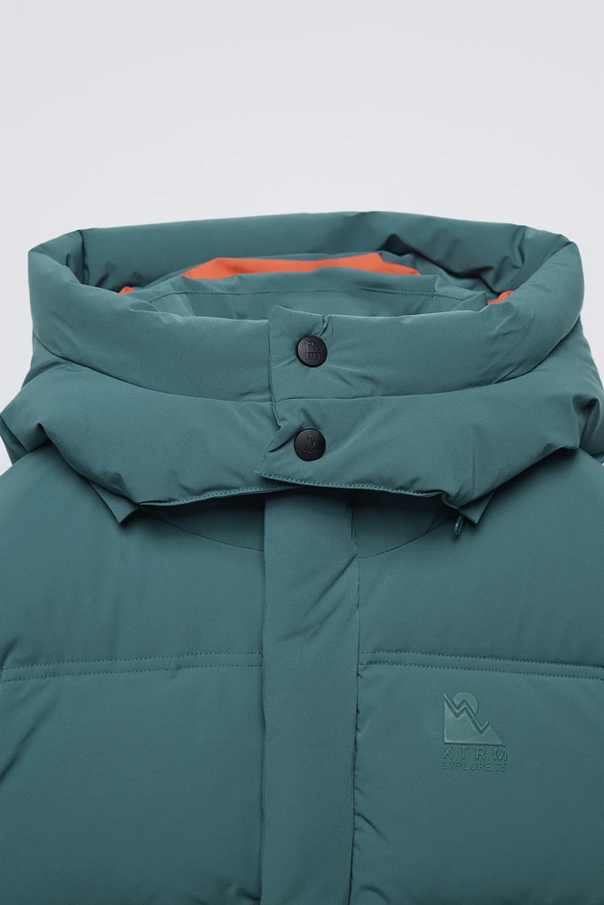 RECCO® SYSTEM WINDPROOF AND WATER REPELLENT DOWN JACKET SKI COLLECTION