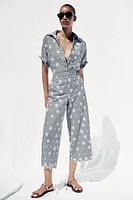 CHEMISE À CARREAUX VICHY BRODÉE