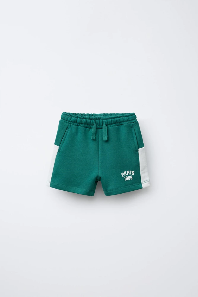 BERMUDA DE JOGGING INSCRIPTION