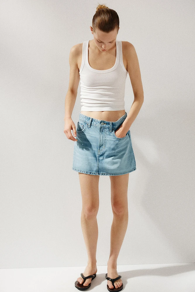 JUPE-CULOTTE EN JEAN TRF