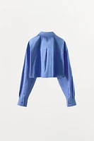 CHEMISE COURTE EN POPELINE