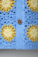 CHEMISE EN MAILLE CROCHET SOLEILS