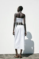 JUPE MIDI DROITE CEINTURE