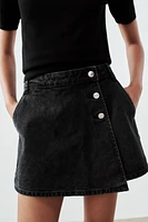 Z1975 WRAP DENIM SKORT