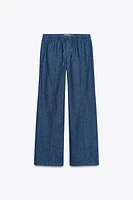TRF DENIM PAJAMA PANTS