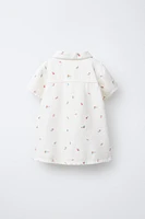 FLORAL TWILL DRESS