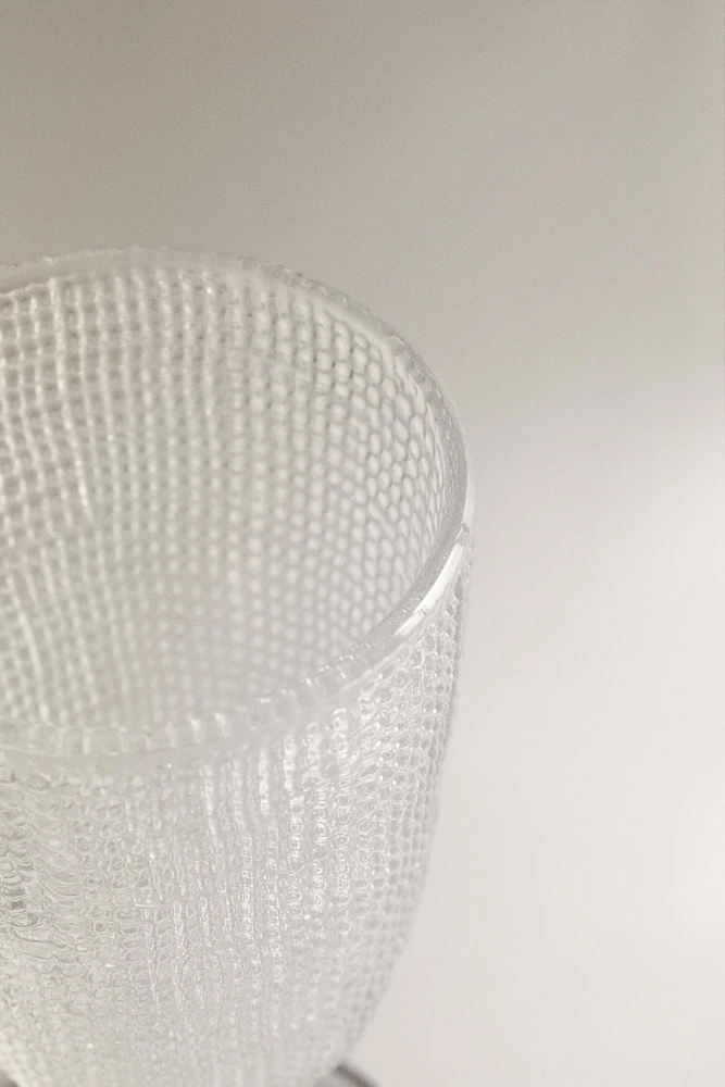 VERRE À VIN RECYCLABLE RELIEF