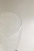 VERRE À VIN RECYCLABLE RELIEF