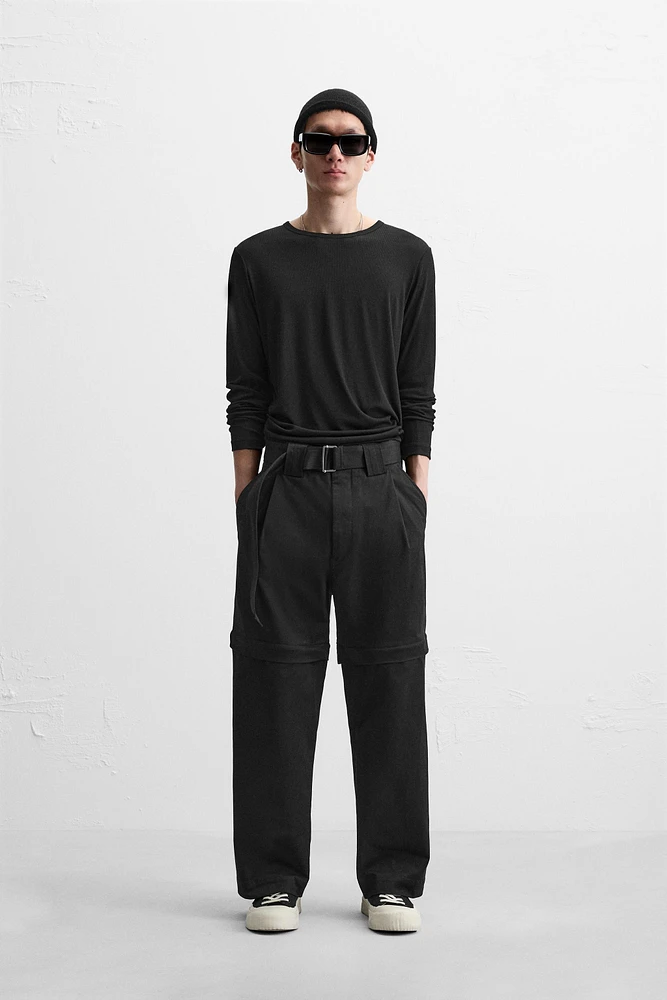 REMOVABLE BELTED PANTS