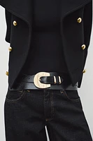 SASH BELT WITH METAL BUCKLE