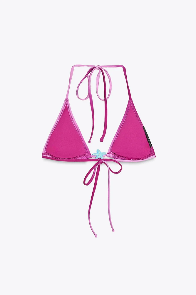 STAR TRIANGLE BIKINI TOP
