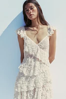 ROBE VOLANTS DENTELLE