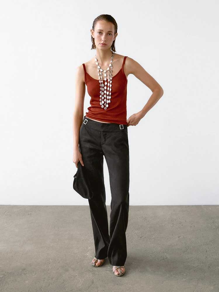 Ribbed crop top