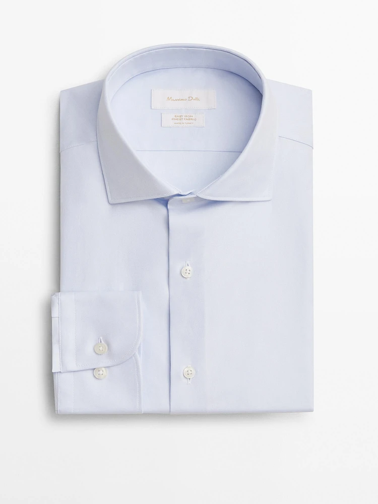 Slim fit 100% cotton shirt