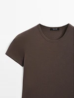 Short sleeve T-shirt with trim details