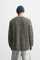 TEXTURED KNIT SWEATER