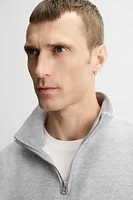 BASIC QUARTER ZIP SWEATSHIRT