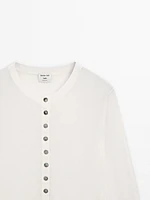 Cardigan fin en coton mélangé - Studio