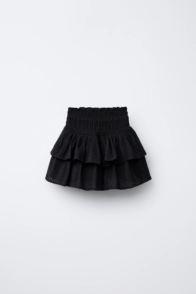 SCHIFFLY FLOUNCE SKORT