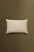 TEXTURED COTTON THROW PILLOW COVER