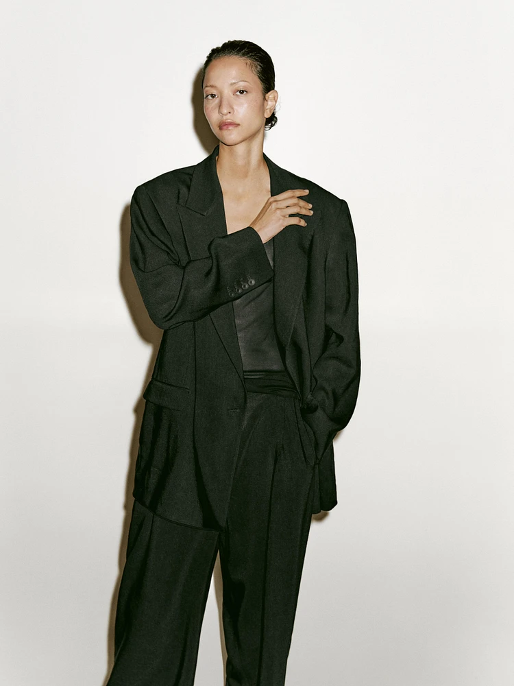 Pantalon de costume à pince en lin - Limited Edition