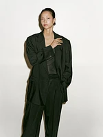 Pantalon de costume à pince en lin - Limited Edition