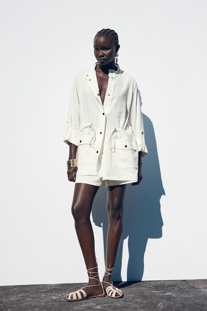 CHEMISE SAFARI AVEC LIN