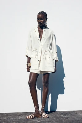 CHEMISE SAFARI AVEC LIN