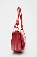 CONTRAST TOPSTITCH CROSSBODY BAG