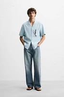 CHEMISE EN COTON ET LIN