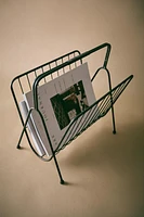 MAGAZINE RACK WITH METAL FRAME AND HANDLE